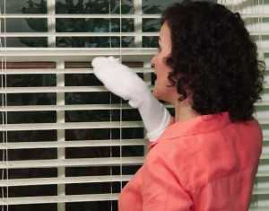 Cleaning the venetian blinds