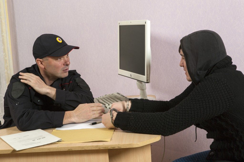 a police interrogation